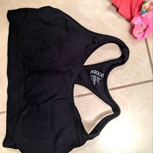 Boody Black sports bra
